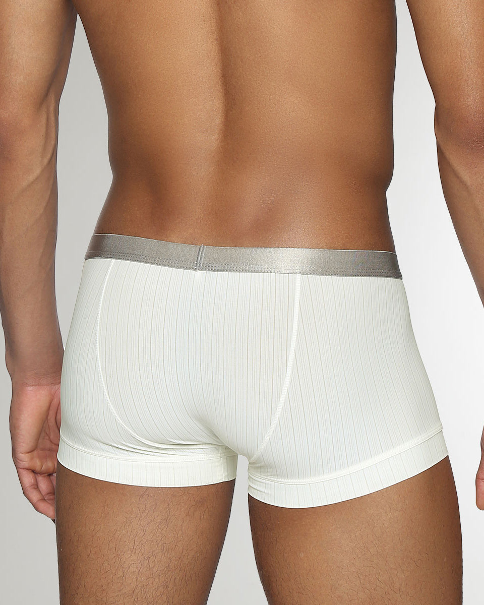 Parke & Ronen Coastal Nylon Low-Rise Trunk Soft-white