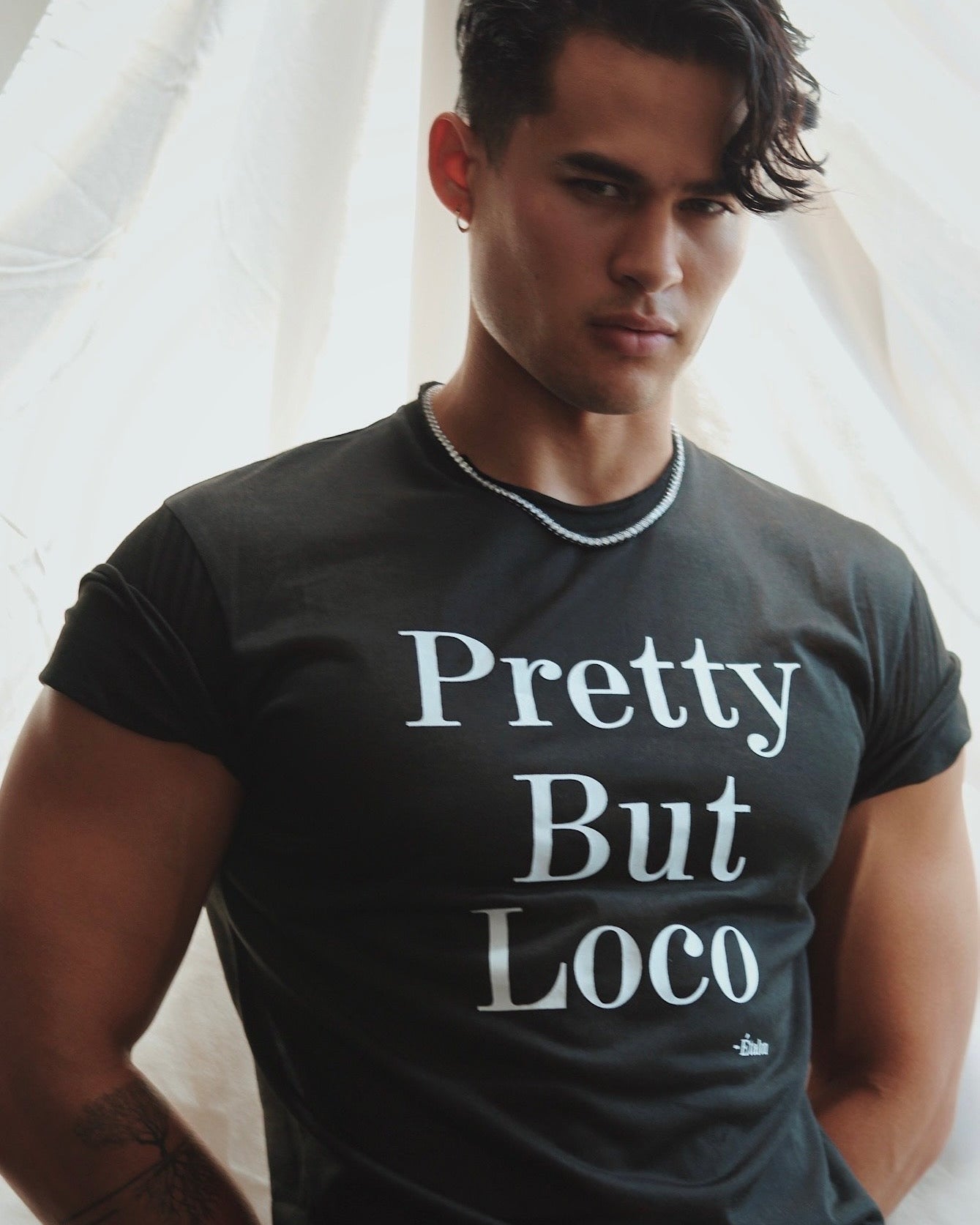 Etalon Pretty But Loco Tee - graphic detail close-up