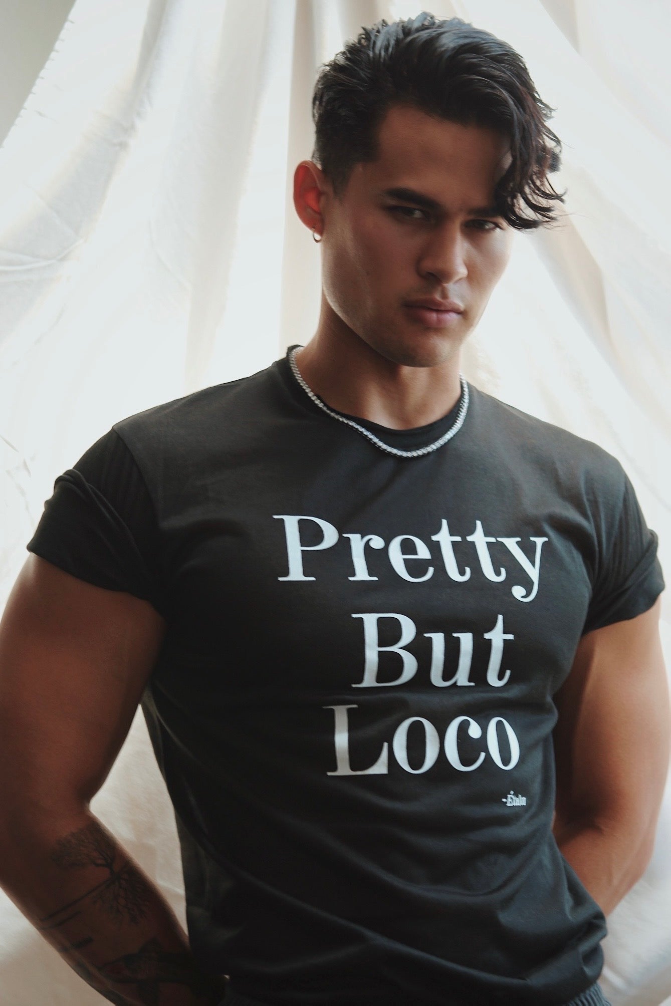 Etalon Pretty But Loco Tee - graphic detail close-up