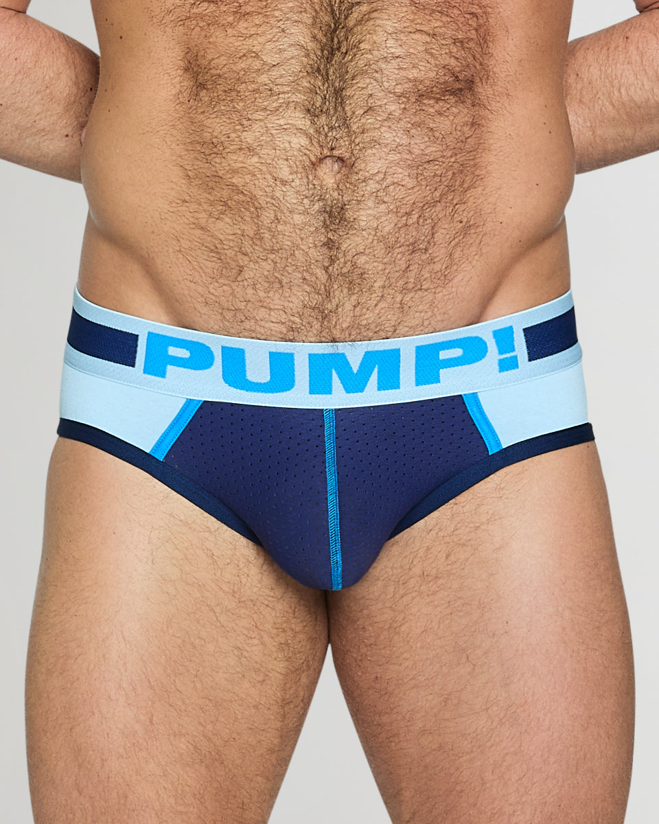 PUMP! Mercury Brief Sky-blue-navy-blue