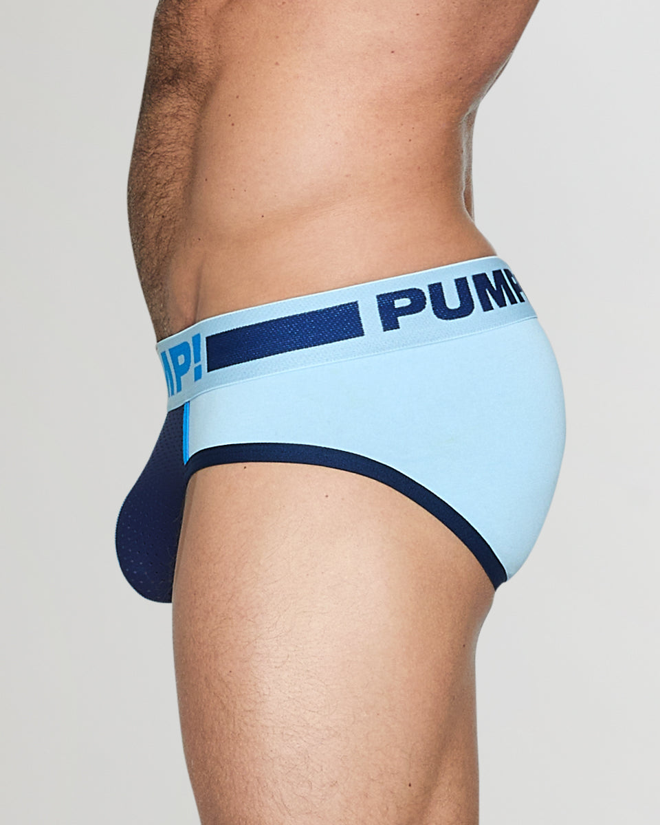 PUMP! Mercury Brief Sky-blue-navy-blue