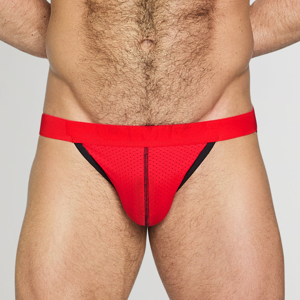 PUMP! Actinium Jockstrap Red-black
