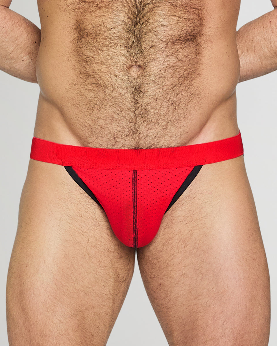 PUMP! Actinium Jockstrap Red-black