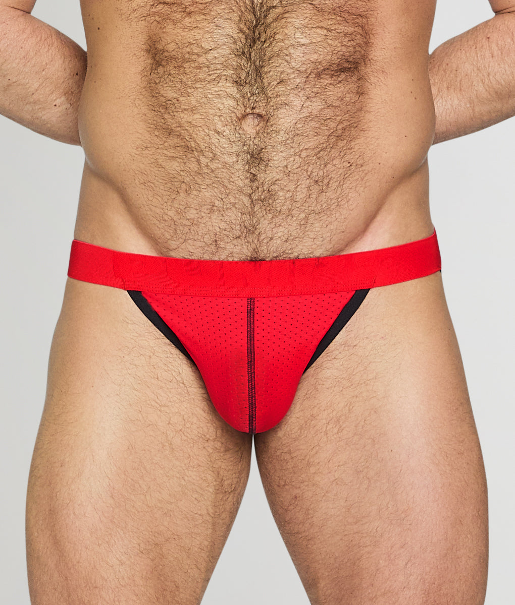 PUMP! Actinium Jockstrap Red-black
