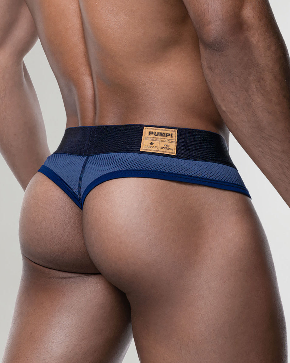 PUMP! Indigo Blue Thong Blue