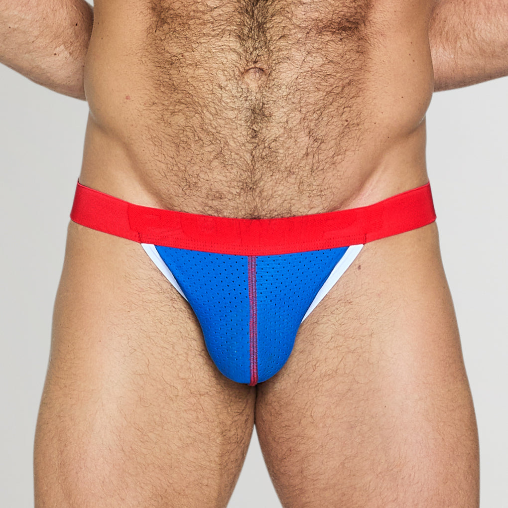 PUMP! Cadmium Thong Electric-blue