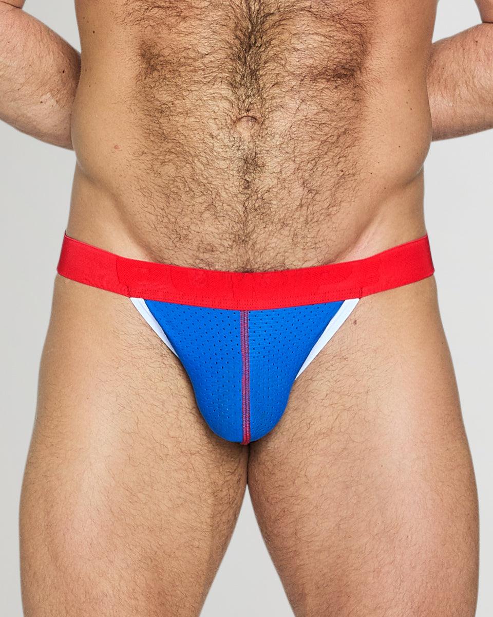 PUMP! Cadmium Thong Electric-blue