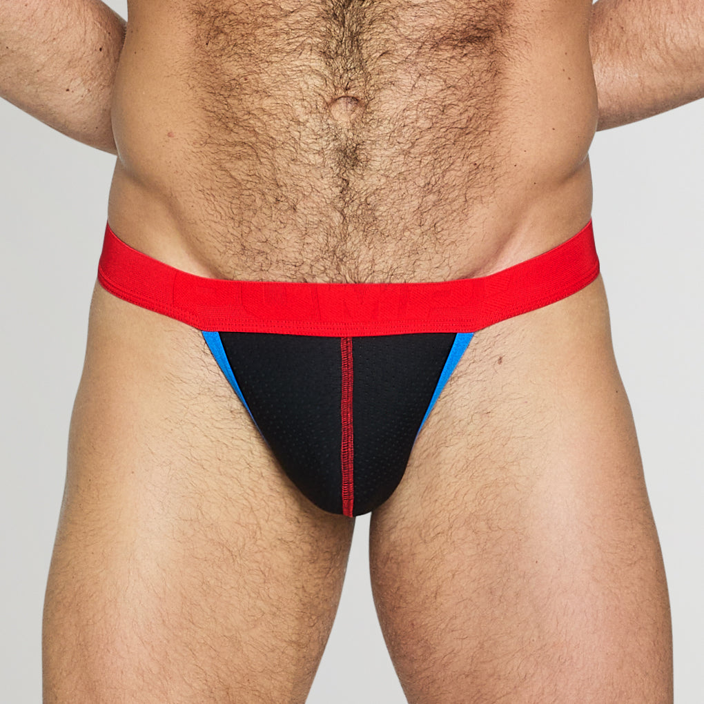 PUMP! Curium Thong Black-red-blue