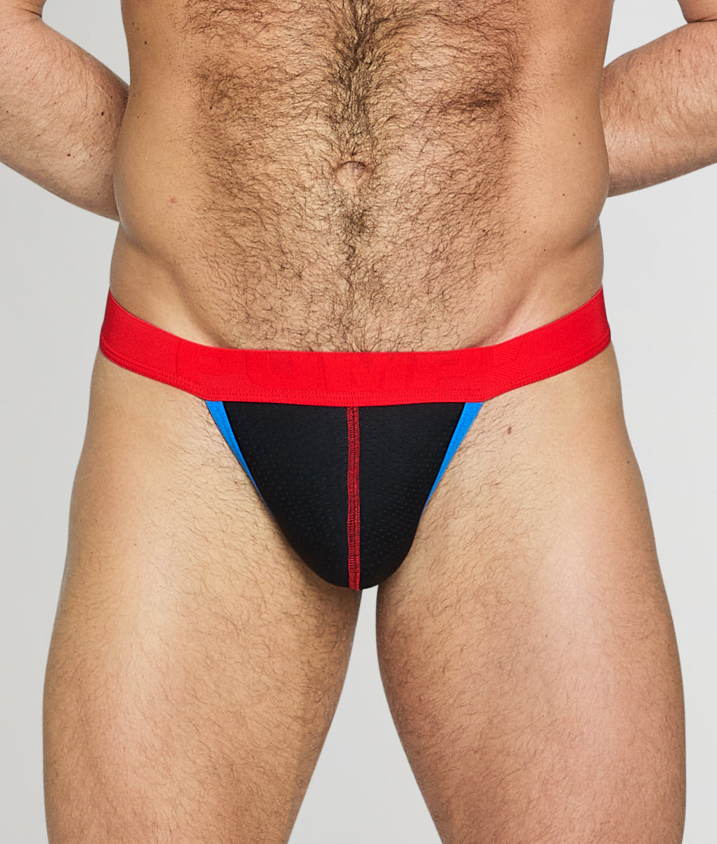 PUMP! Curium Thong Black-red-blue