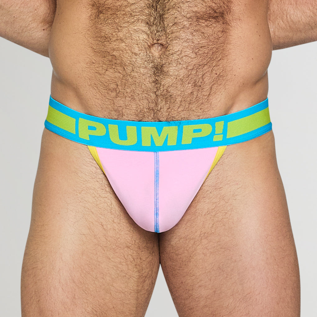 PUMP! Argon Thong Pink-yellow