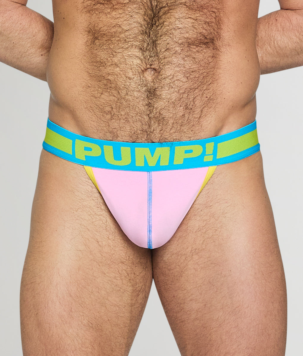 PUMP! Argon Thong Pink-yellow
