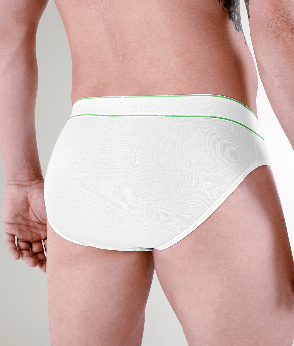Rounderbum Bamboo Brief White