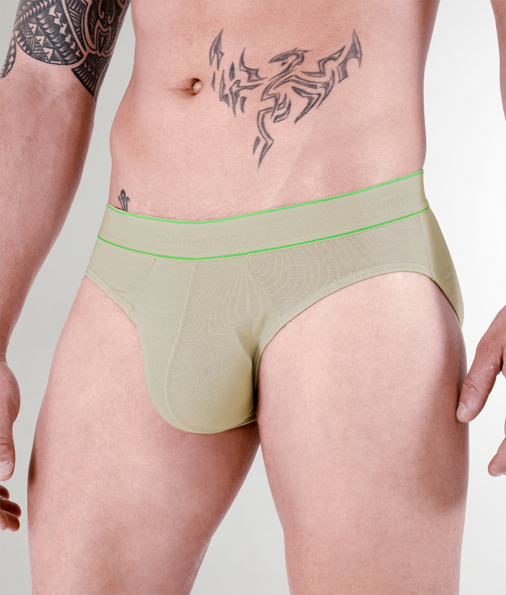 Rounderbum Bamboo Brief Gray
