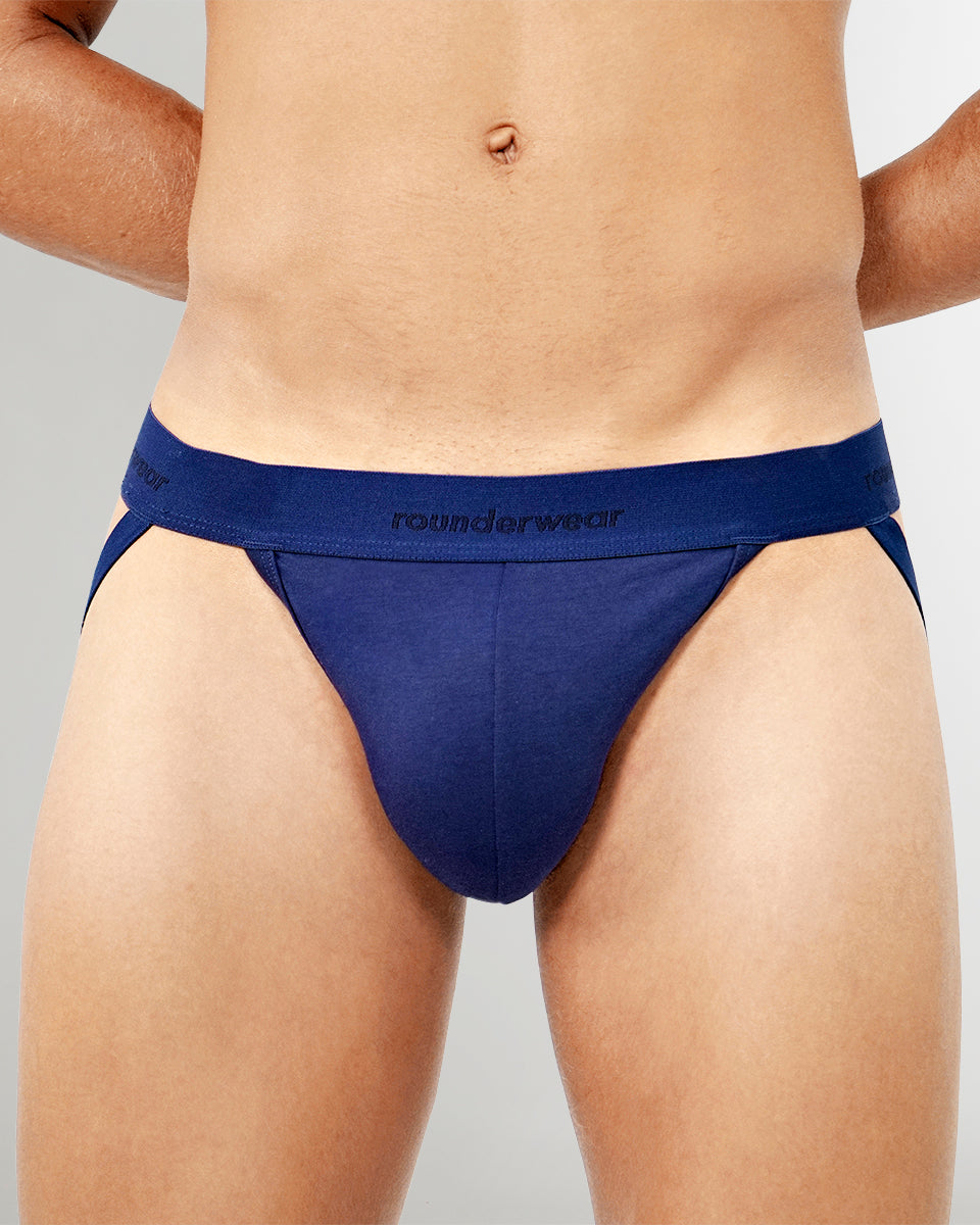 Rounderbum Essentials Jockstrap Navy-2