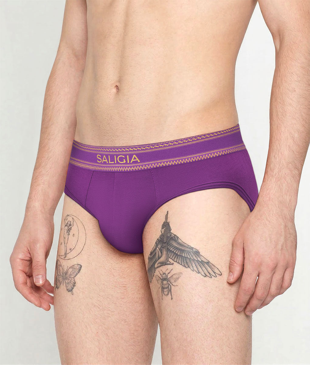 Saligia Greek Dionysia Brief Purple
