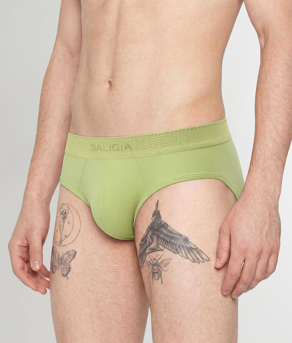 Saligia Greek Ripple Brief Green