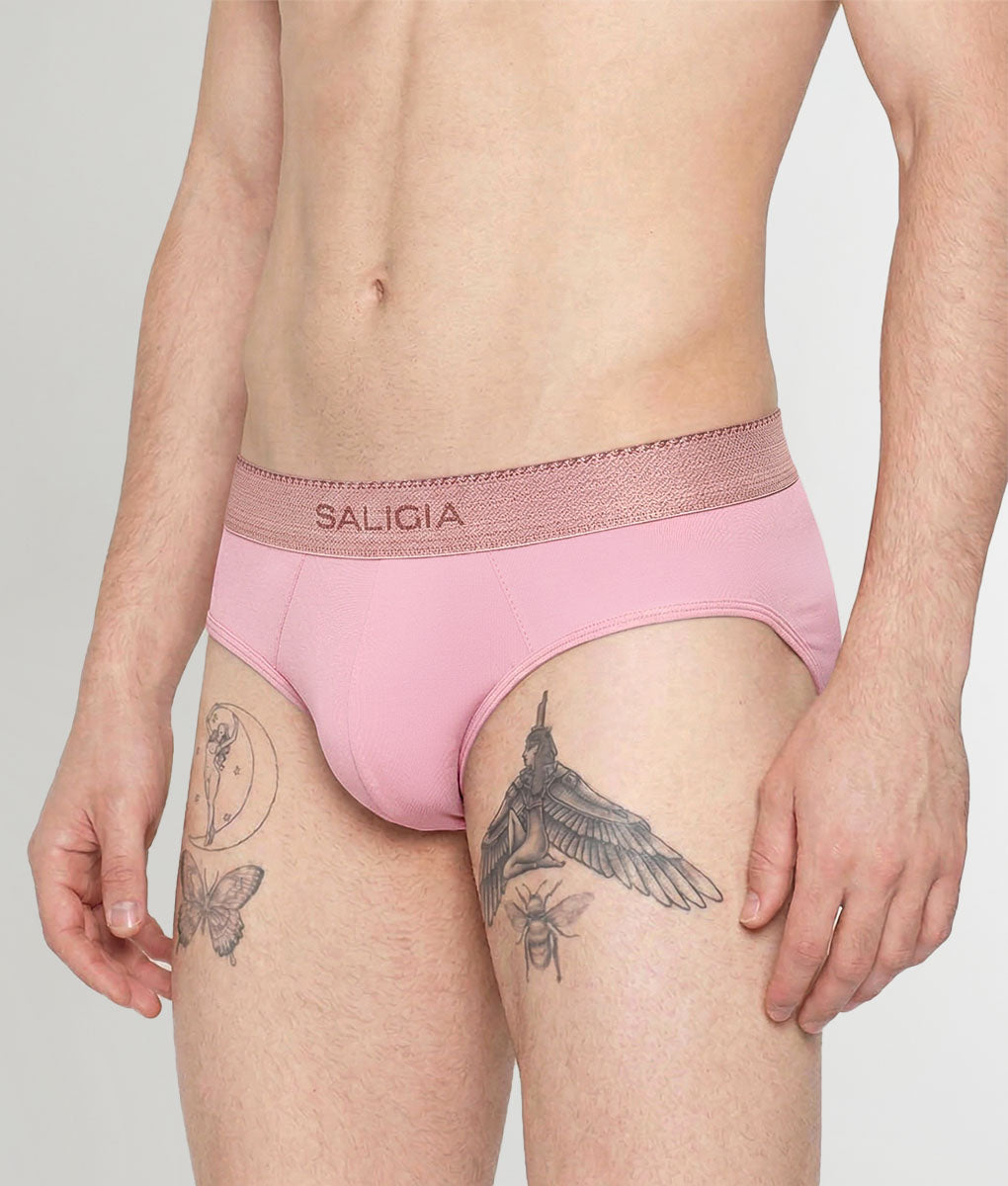 Saligia Greek Ripple Brief Pink