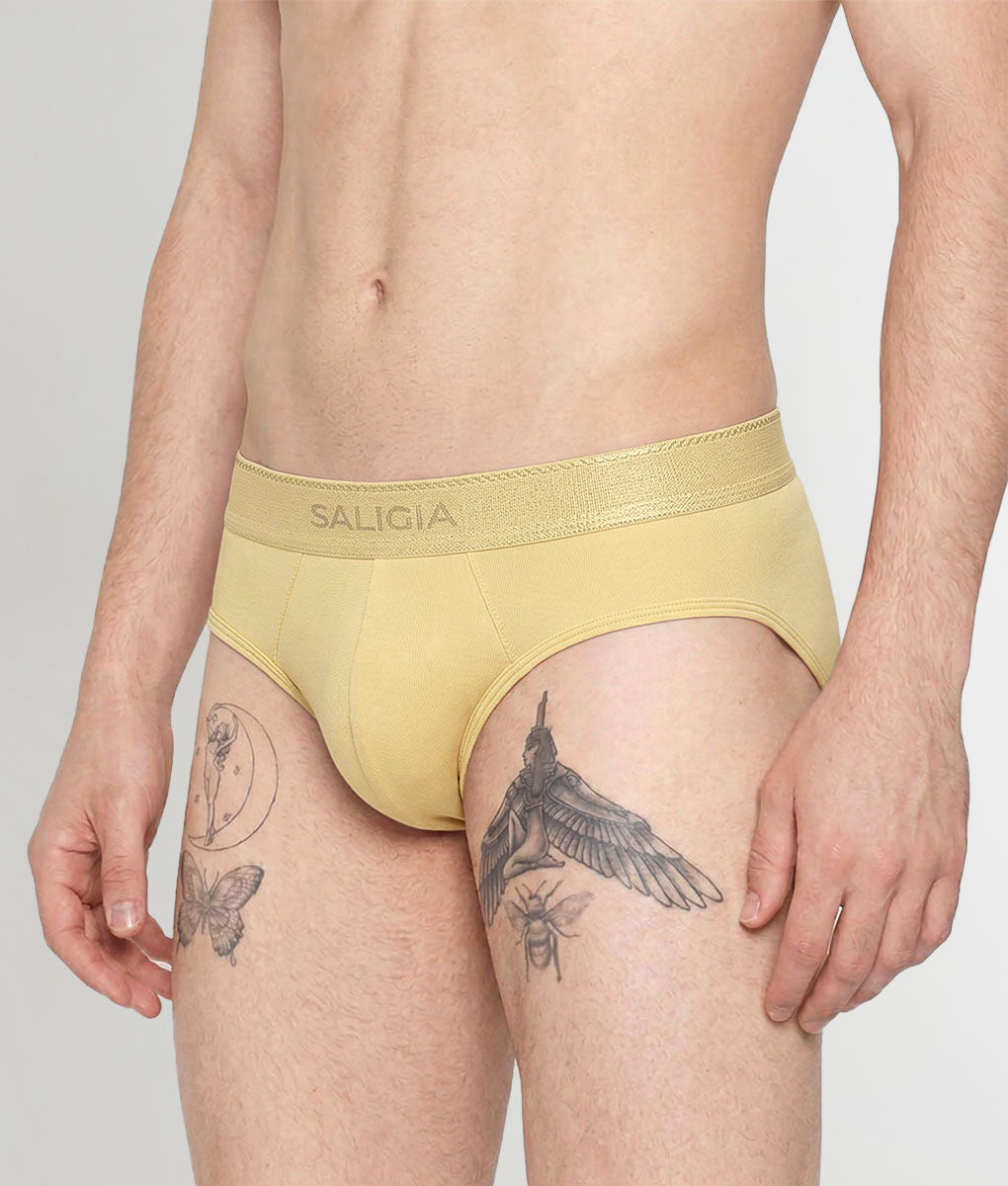 Saligia Greek Ripple Brief Yellow