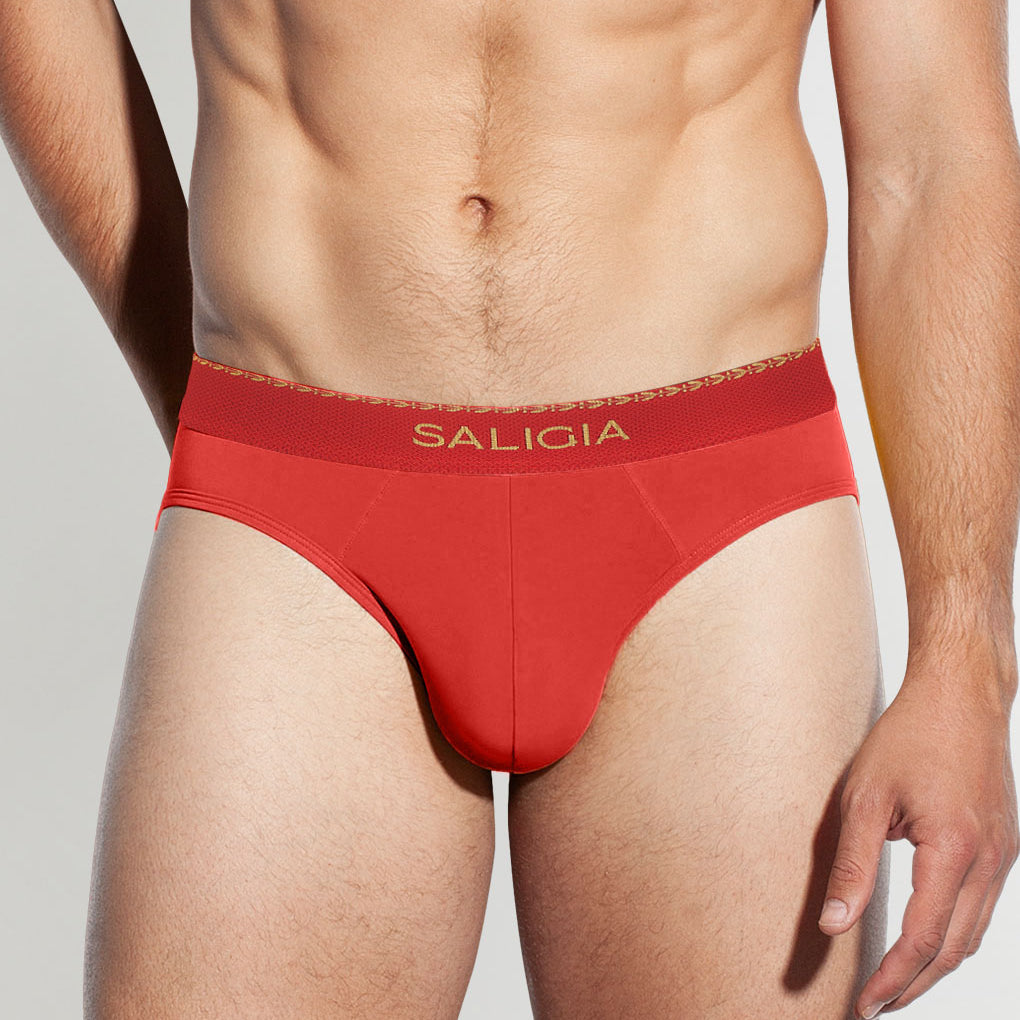 Saligia Greek Laurel Brief Red