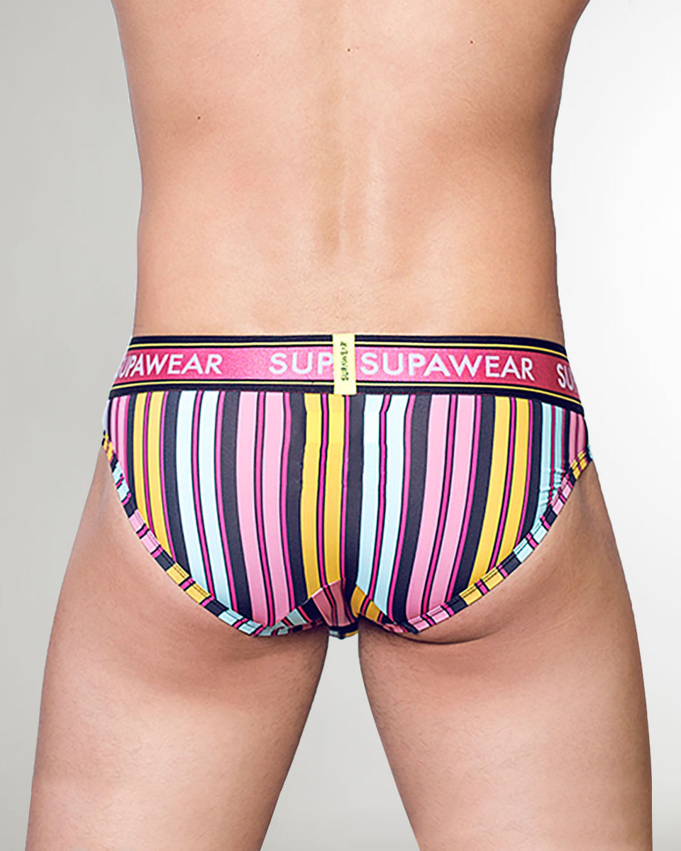 Supawear Sprint Brief Stripes Pink-stripes