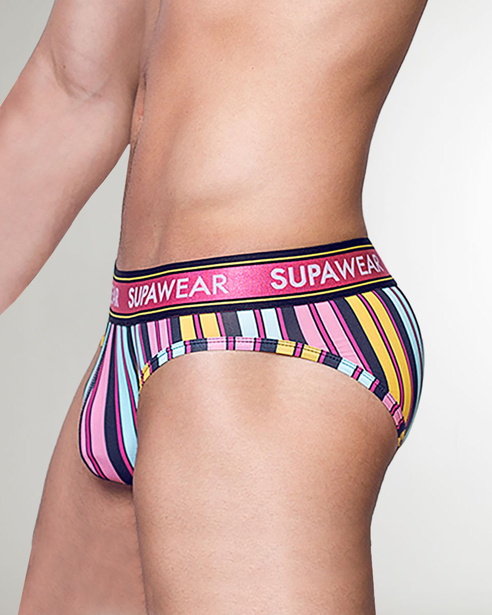 Supawear Sprint Brief Stripes Pink-stripes