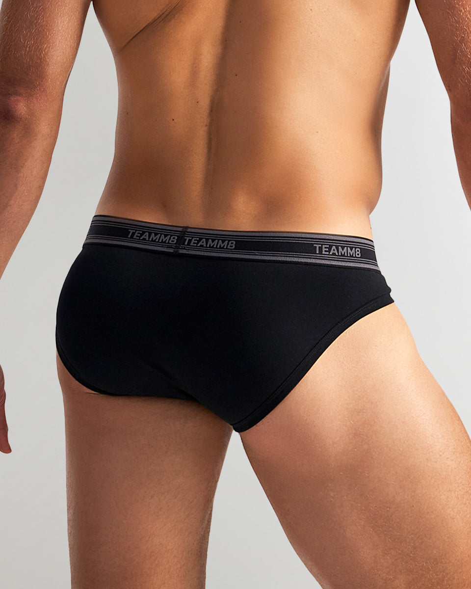 Teamm8 New Cotton Classic Brief Black