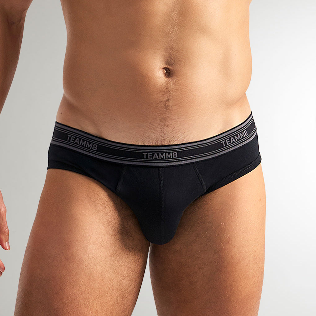 Teamm8 New Cotton Classic Brief Black