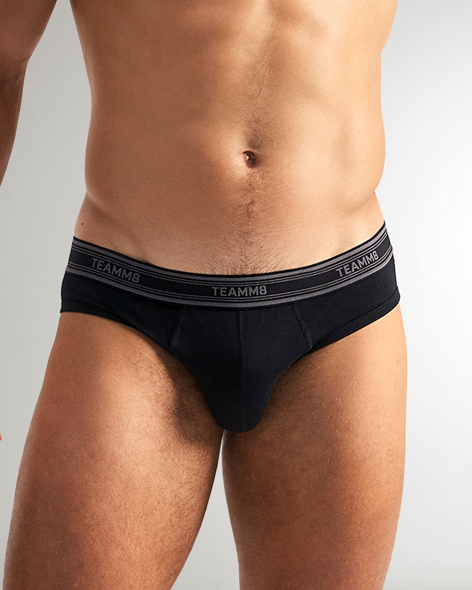Teamm8 New Cotton Classic Brief Black