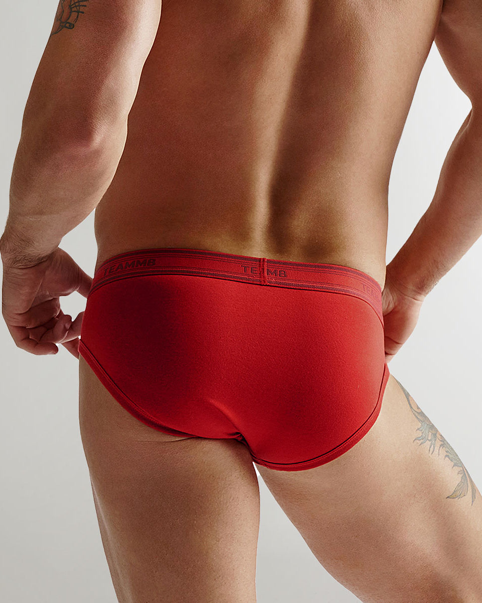 Teamm8 New Cotton Classic Brief Crimson