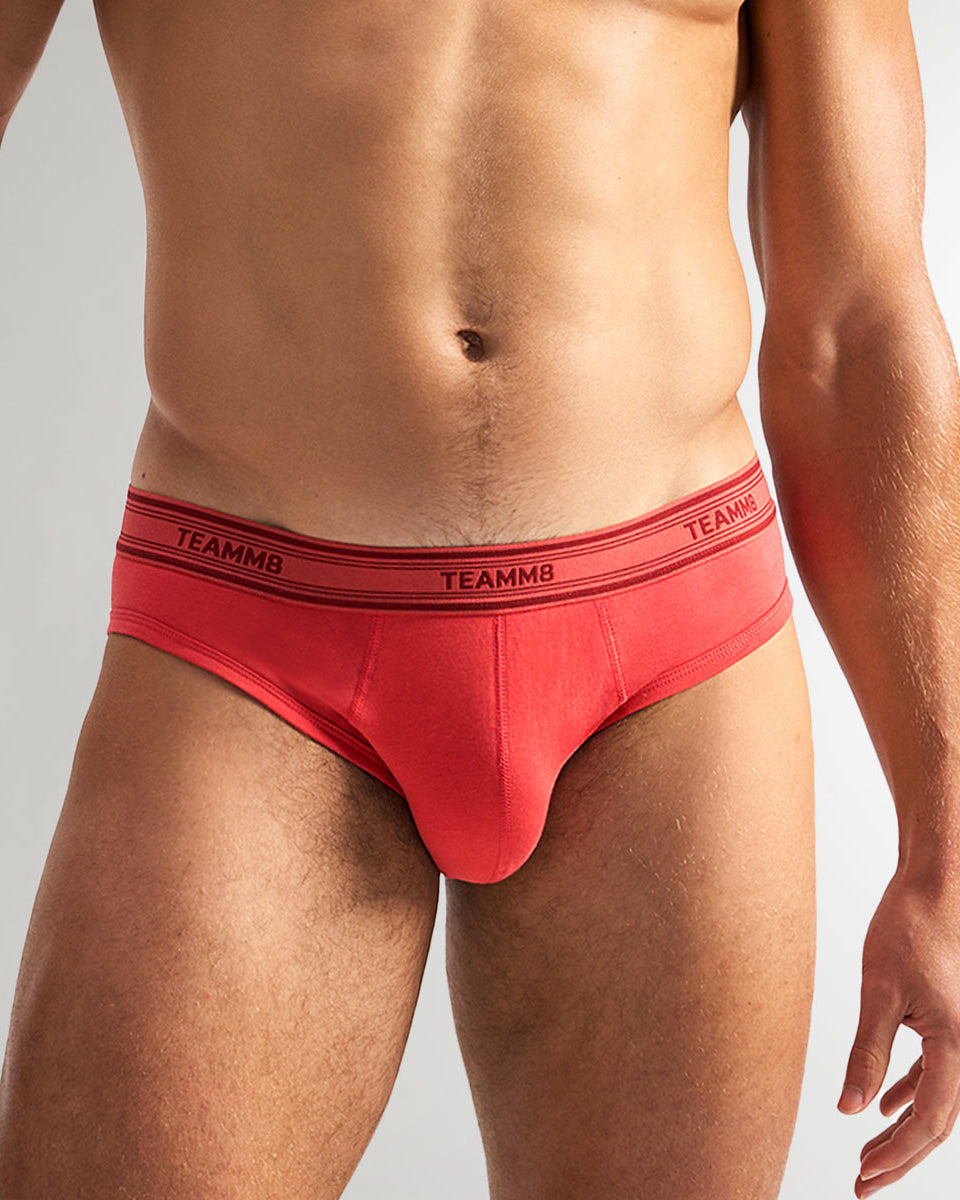 Teamm8 New Cotton Classic Brief Raspberry