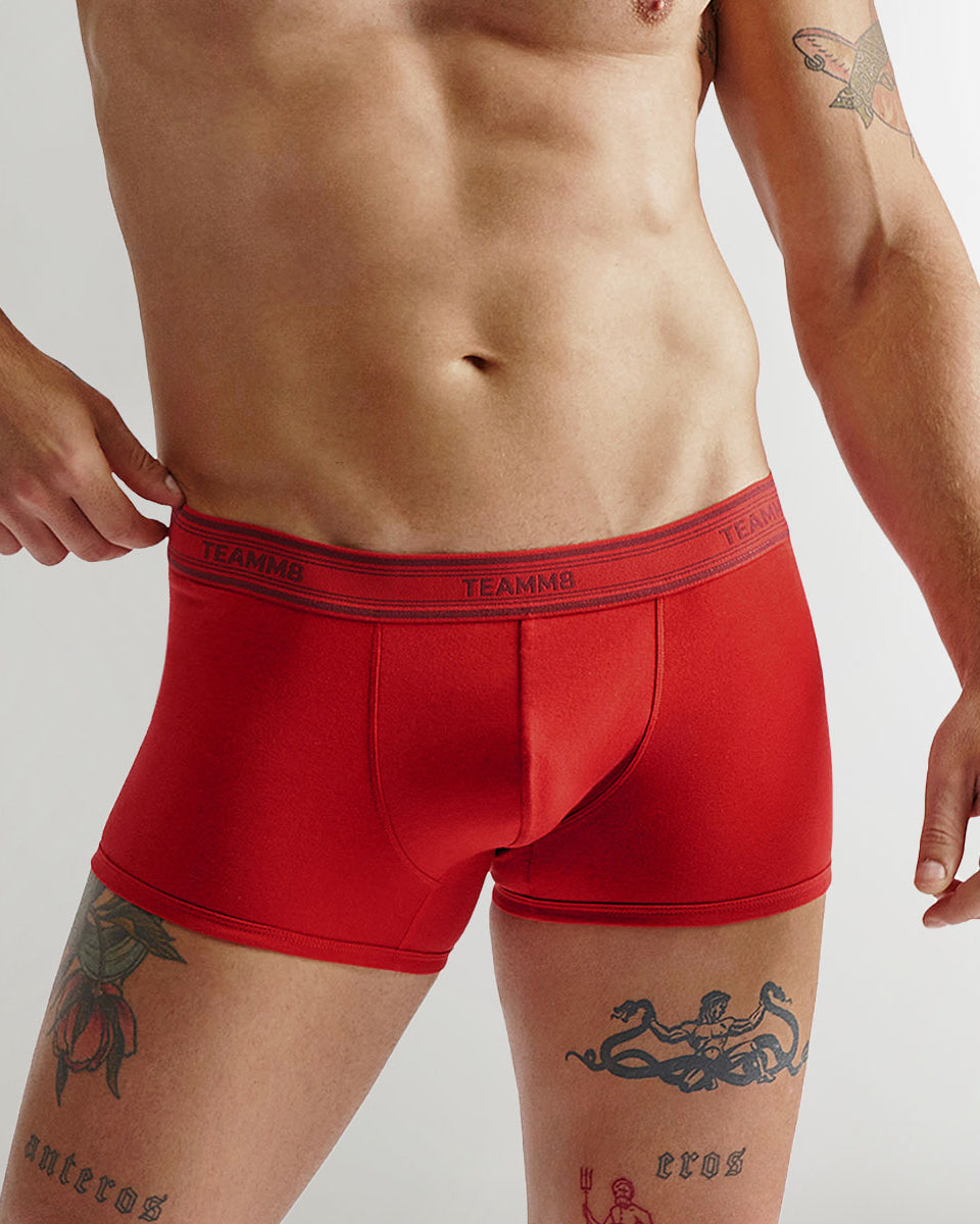 Teamm8 New Cotton Classic Trunk Crimson