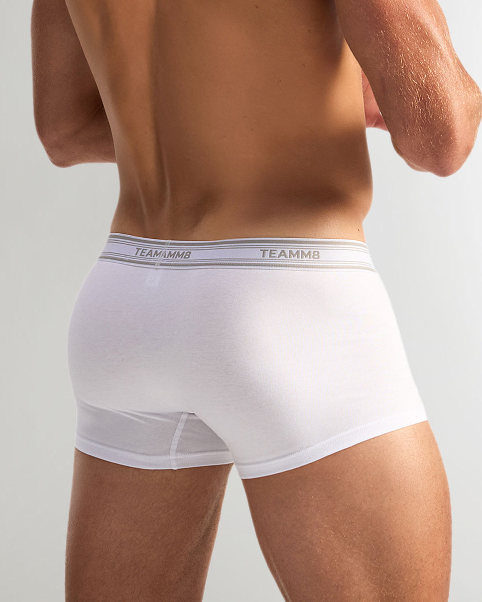 Teamm8 New Cotton Classic Trunk White