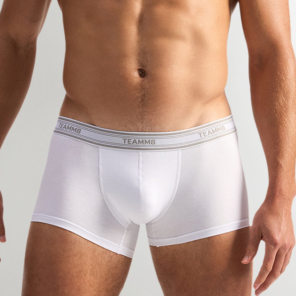 Teamm8 New Cotton Classic Trunk White