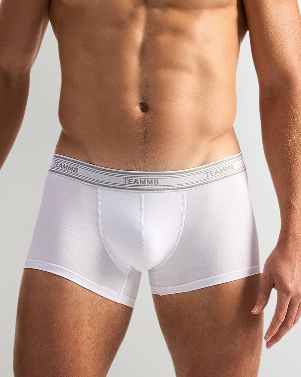 Teamm8 New Cotton Classic Trunk White