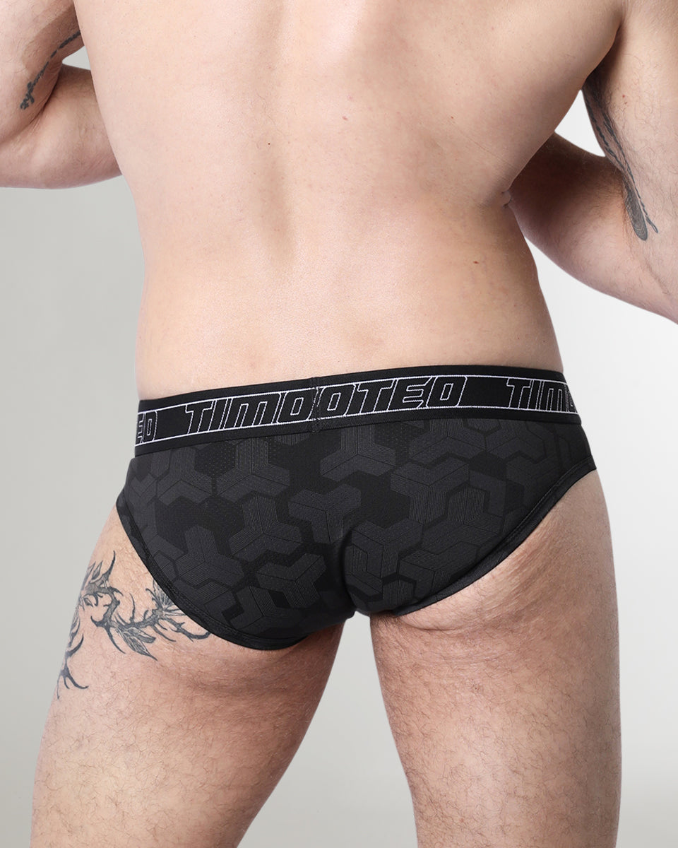 Timoteo Letterman Brief Black