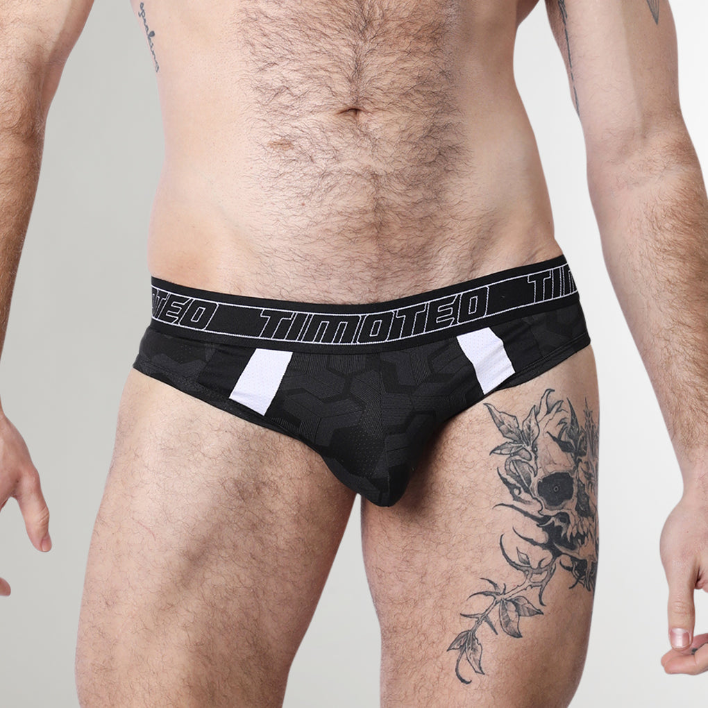 Timoteo Letterman Brief Black