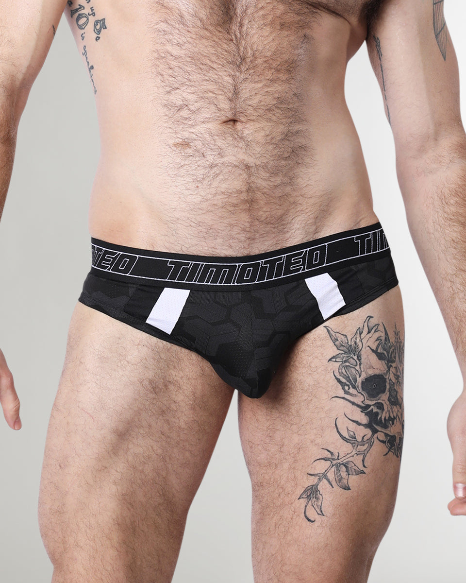 Timoteo Letterman Brief Black