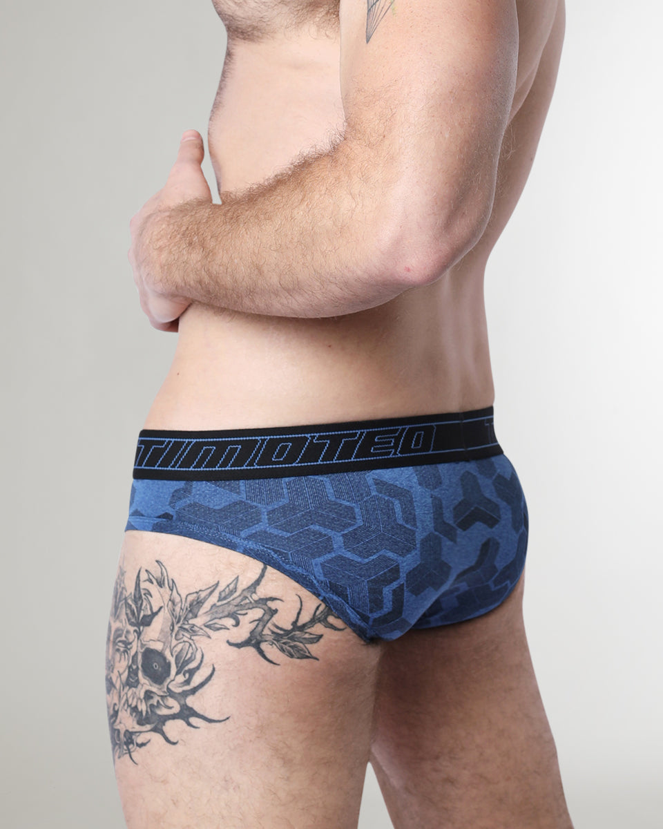 Timoteo Letterman Brief Blue