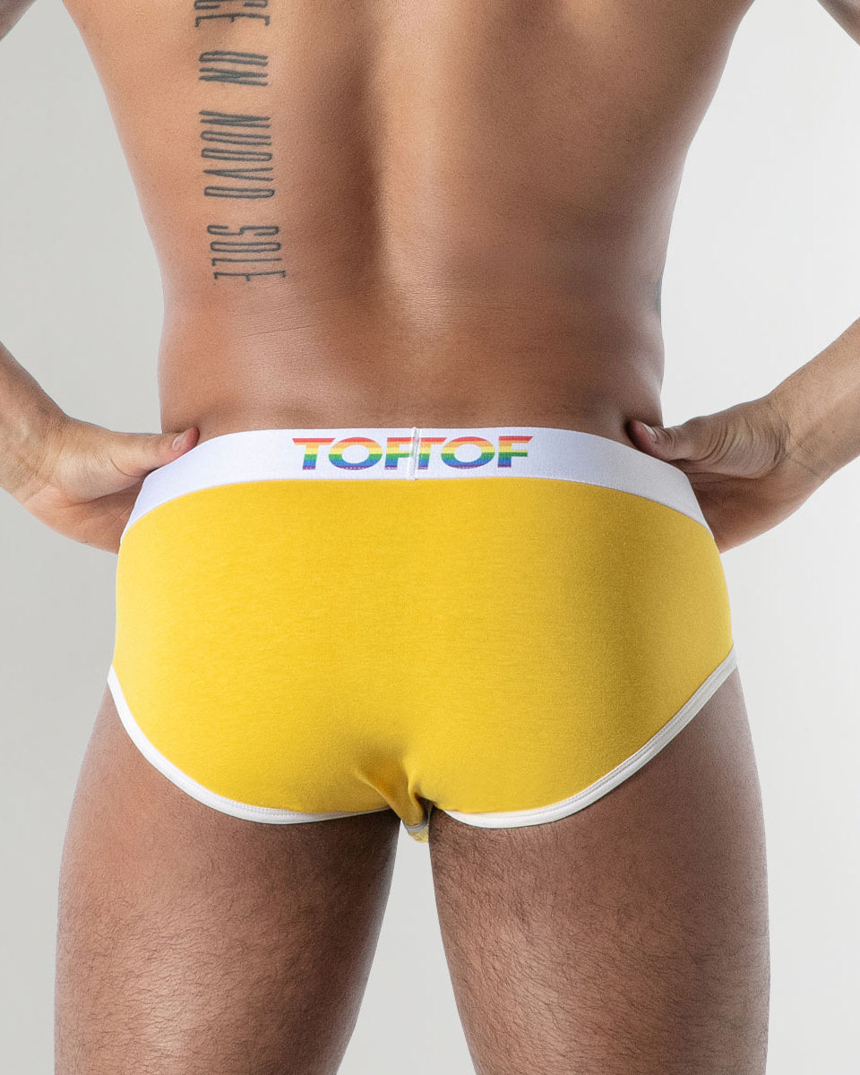 TOF Paris Joyful Pride Brief Yellow