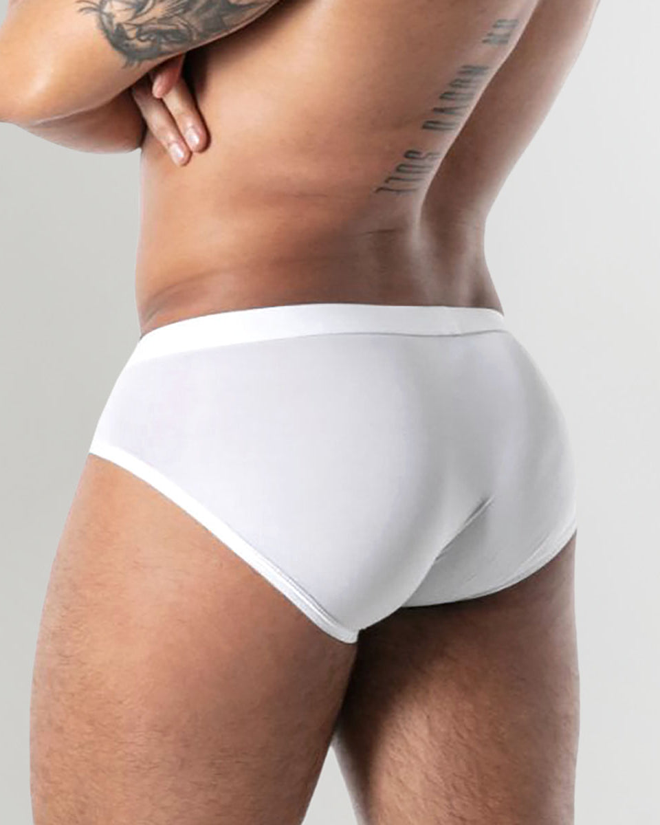 TOF Paris Mon Amour Microfiber Brief White
