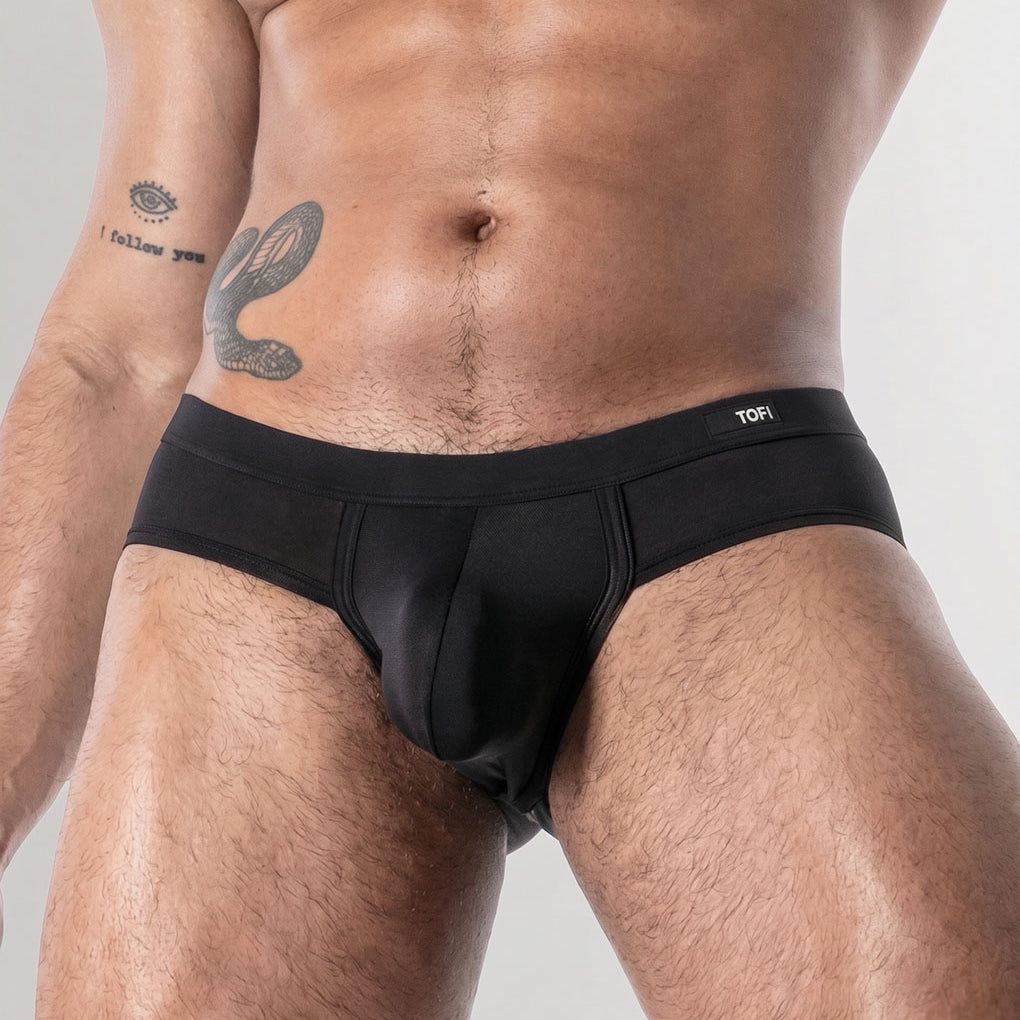 TOF Paris Mon Amour Microfiber Brief Black