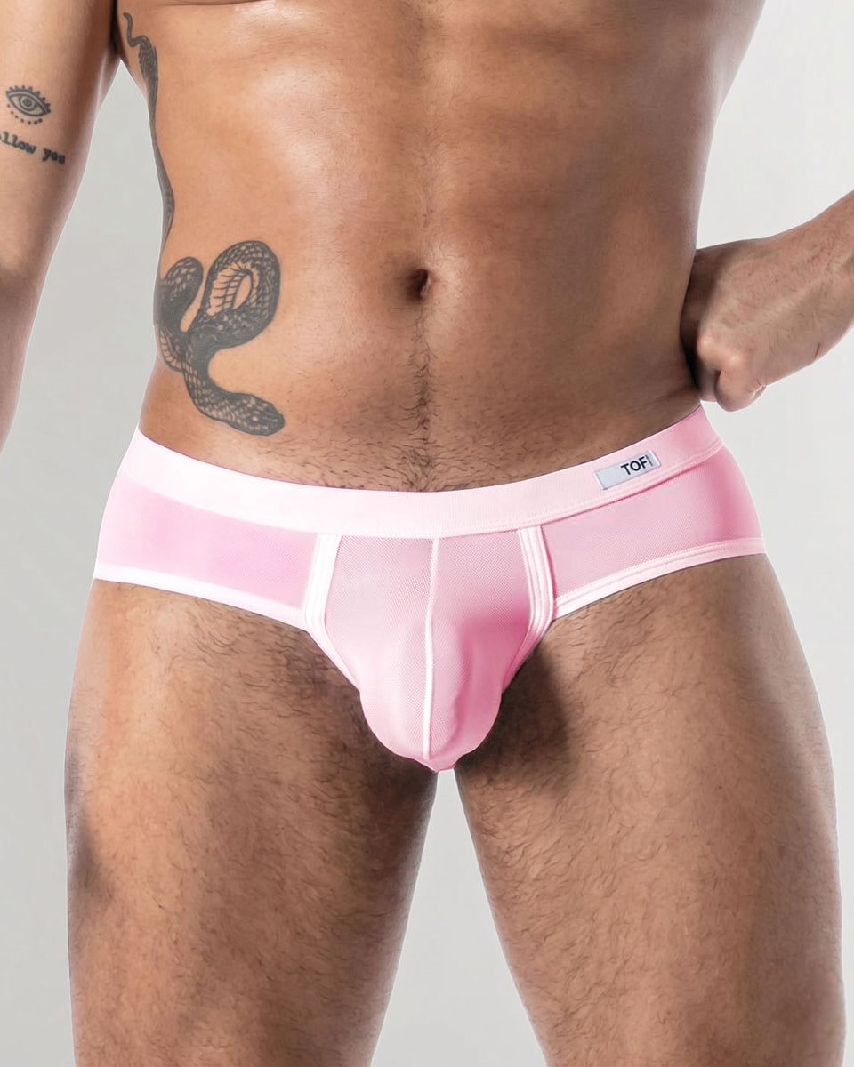 TOF Paris Mon Amour Microfiber Brief Pink