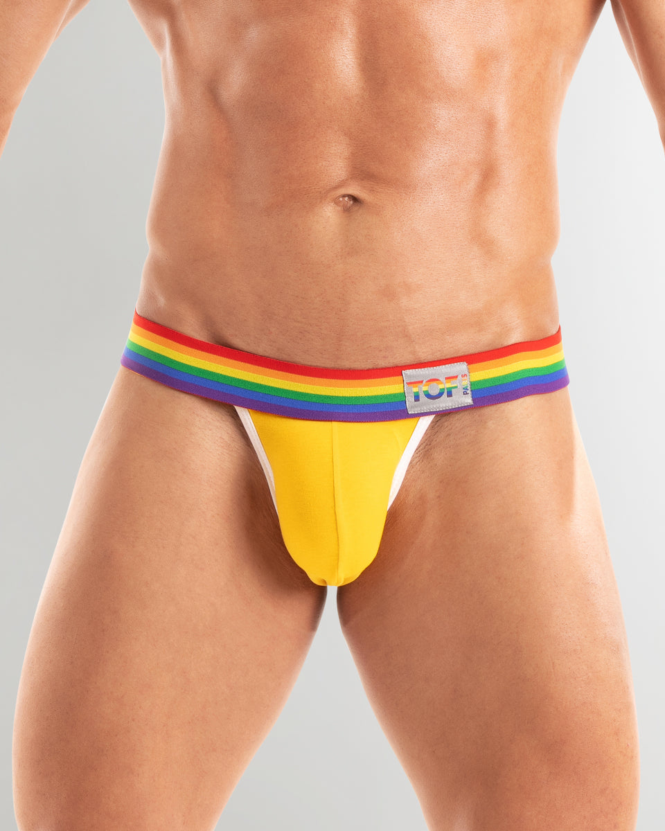 TOF Paris Pride Jockstrap Yellow