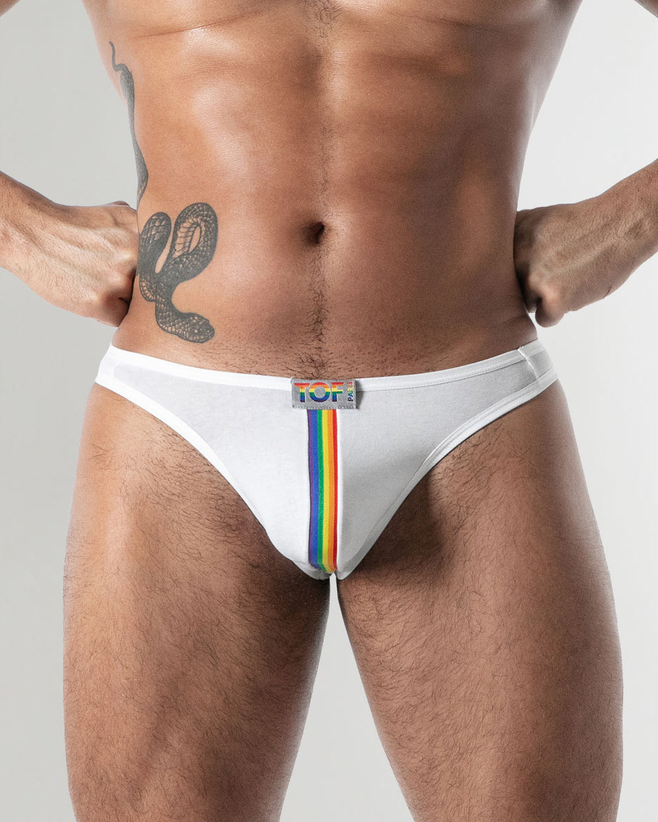 TOF Paris Joyful Pride Thong White