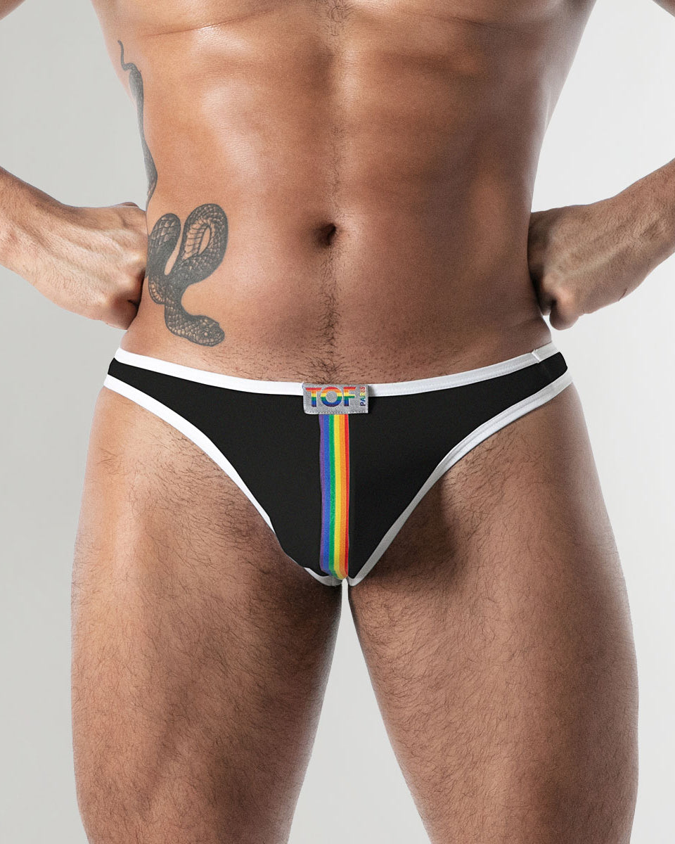 TOF Paris Joyful Pride Thong Black