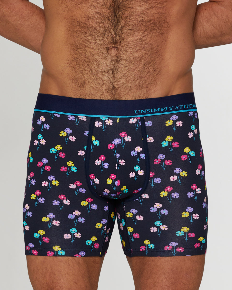 Unsimply Stitched Floral Boxer Brief Unsimply Stitched Floral Boxer Brief Navy