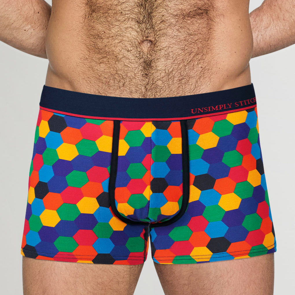 Unsimply Stitched Colored Honeycomb Trunk Primary-colors