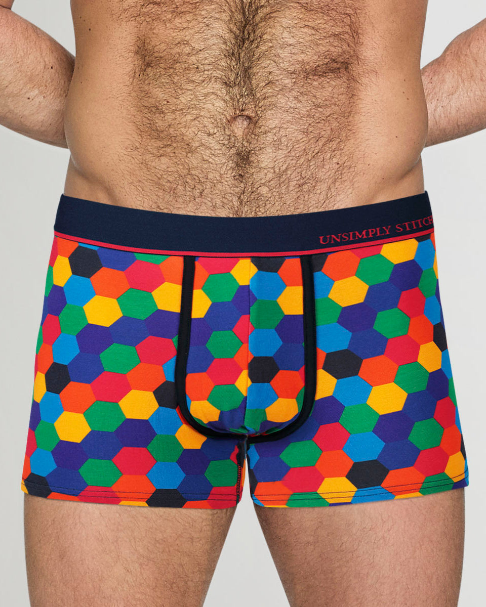 Unsimply Stitched Colored Honeycomb Trunk Primary-colors