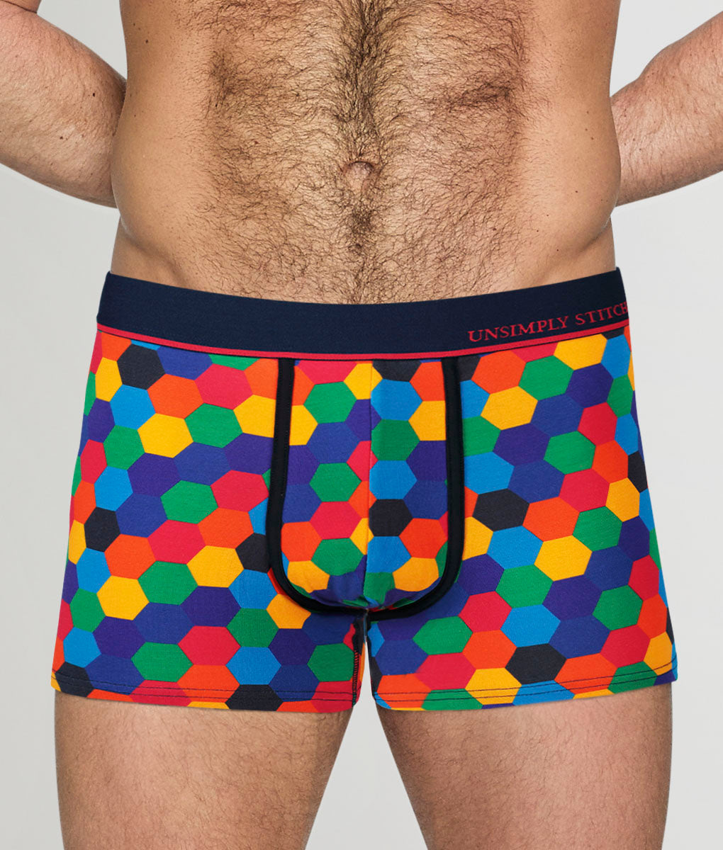 Unsimply Stitched Colored Honeycomb Trunk Primary-colors