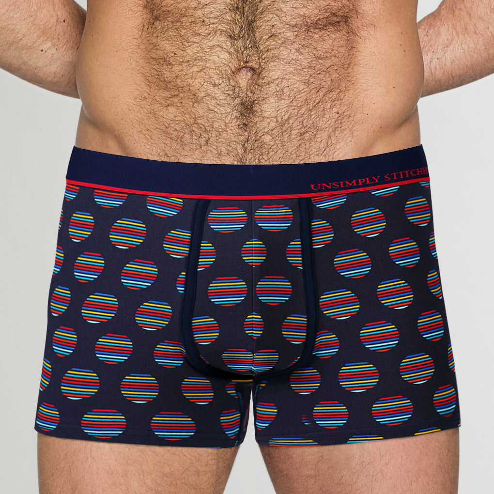 Unsimply Stitched Sailor Stripe Polka Dot Trunk Navy